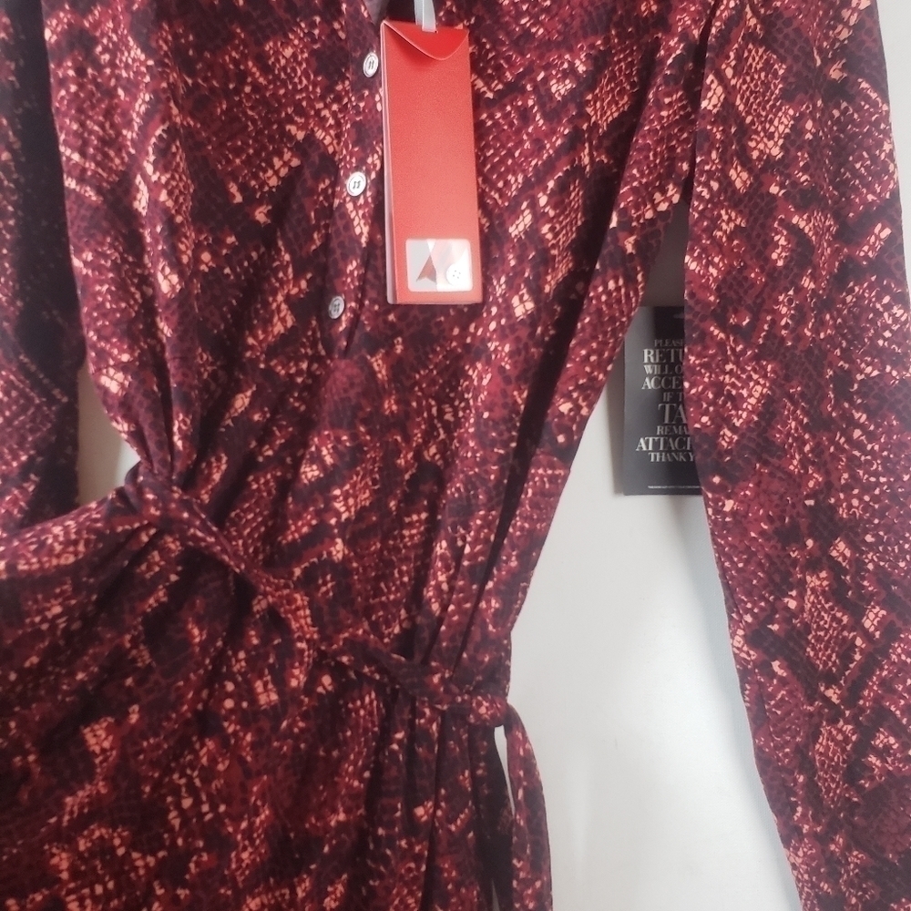 NEW! PURE COLLECTION Snakeskin Print Knit Dress 14/16. - Picture 4 of 7